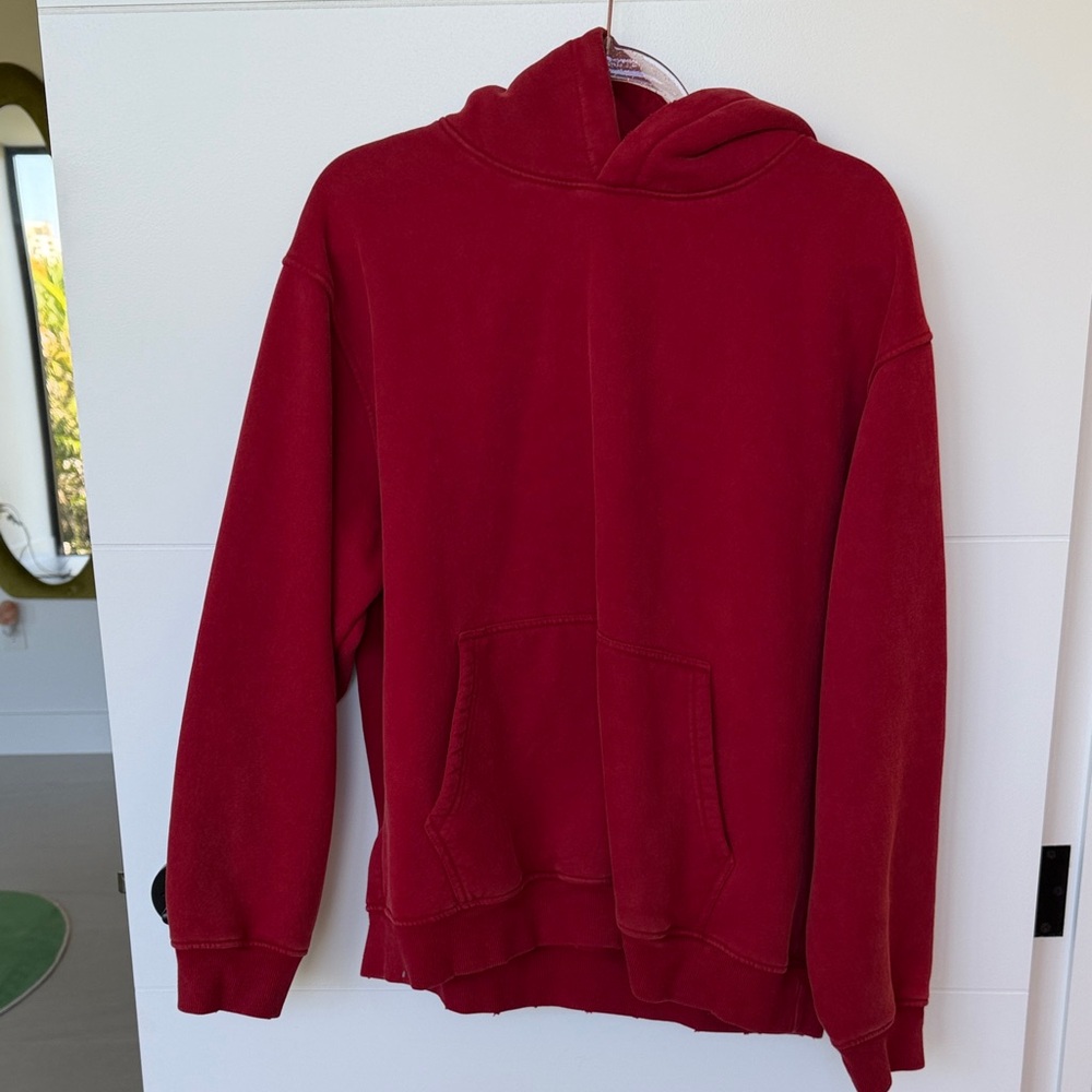 Men's Deep Red Hoodie